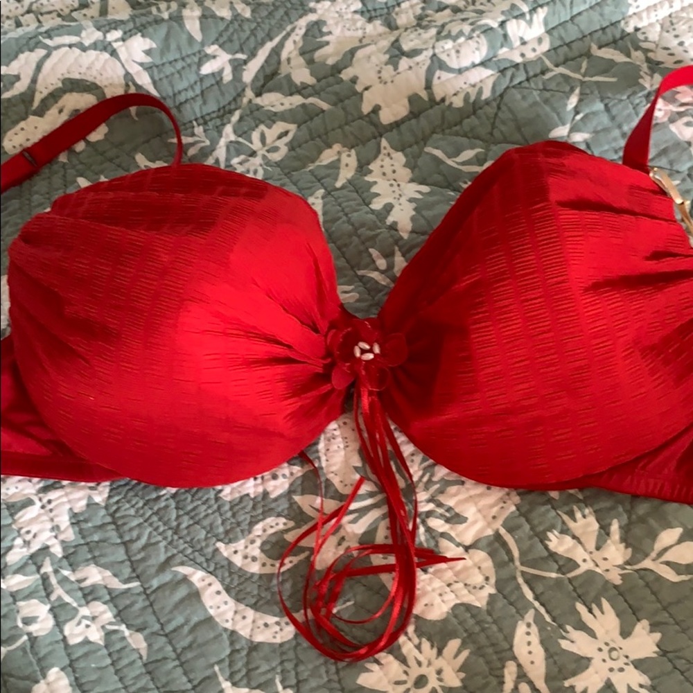 NWT Via del Amore bra sexy red 36 D $42